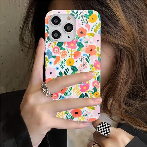 Vista 8 de J.west Funda compatible con iPhone 11 Pro Max 6.5, suave a prueba de golpes, bonita funda protectora floral para mujer, diseño de patrón de flores
