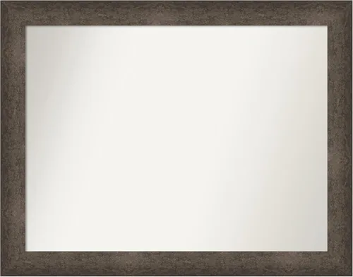 Vista 554 de Amanti Art Espejo de pared personalizado no biselado (25 x 25 pulgadas), marco de bronce acentuado, varios tamaños personalizados, espejo de baño
