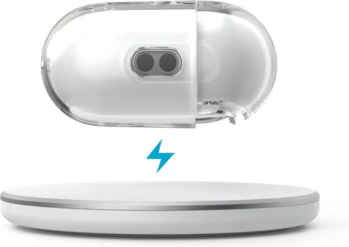 Vista 6 de Speck Productos Presidio Clear - Funda para Airpods Pro de 2ª/1ª generación, transparente/plateado brillante