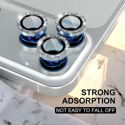 Vista 211 de Choiche Compatible para iPhone 16 Pro/iPhone 16 Pro Max Protector de Lente de Cámara, Vidrio Templado 9H Protector de Pantalla de Cubierta de Cámara