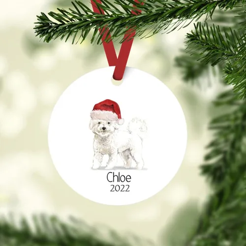 Vista 6 de Adornos de Navidad personalizados para perros, Adorno personalizado de perro boyero de Berna de Zmoicky, Adorno conmemorativo personalizado