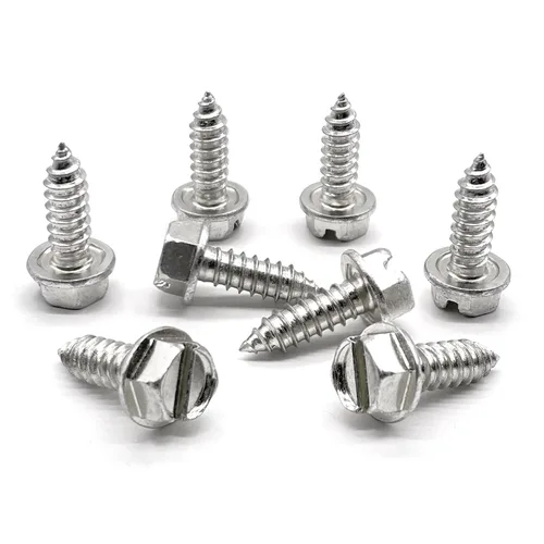 Vista 5 de BoltsandNuts Paquete de 4 tuercas para matrícula, tuercas de retención de nailon de 1/4 pulgadas para automóviles, camiones, SUV