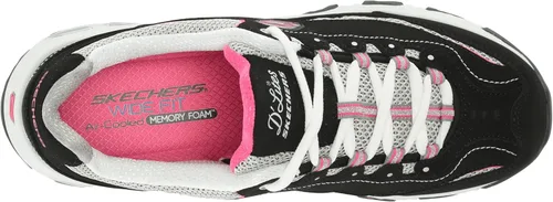 Vista 5 de Skechers D'Lites-Life Saver - Tenis de espuma viscoelástica con cordones para mujer