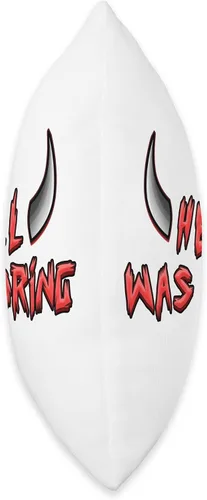Vista 2 de HELL WAS BORING hell was boring satan pentagram hells Throw Pillow