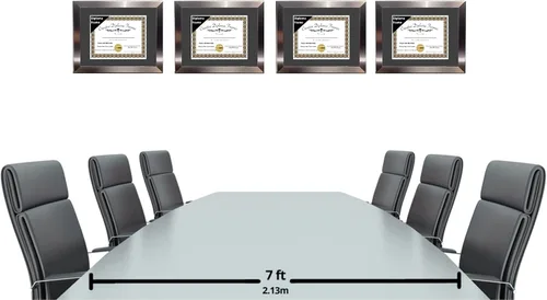 Vista 7 de Creative Picture Frames Carnegie - Marco de diploma de acero inoxidable con acabado de acero inoxidable de 6 x 8 pulgadas con caballete de vidrio