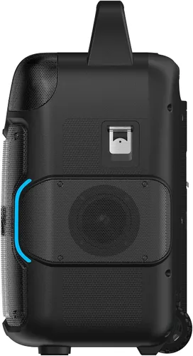 Vista 4 de ION Sport 320 - Altavoz de fiesta Bluetooth para exteriores de 200 vatios con batería recargable, radio FM, luces, carga USB, aplicación, sonido