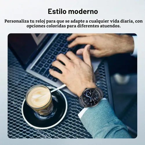 Vista 7 de Ticwatch Pro 5 - Correa de repuesto para reloj inteligente de 0.945 in de ancho, correa de reloj de piel de liberación rápida, correa de reloj Smart