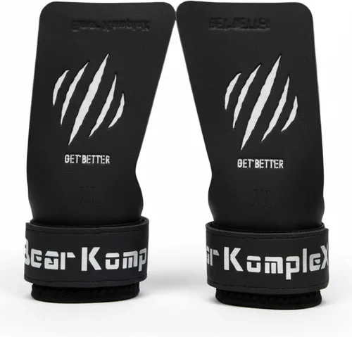 Vista 8 de Bear KompleX Black Diamond - Agarres sin agujeros para levantamiento de pesas, ligeros y de alto rendimiento, protegen las manos y proporcionan