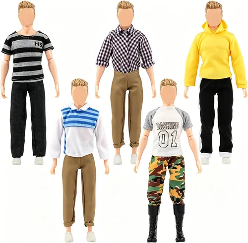 Vista 3 de SOTOGO 27 piezas de ropa y accesorios para muñecas de 12 pulgadas, incluye 12 juegos de ropa casual, chaqueta de carrera, pantalones, zapatos