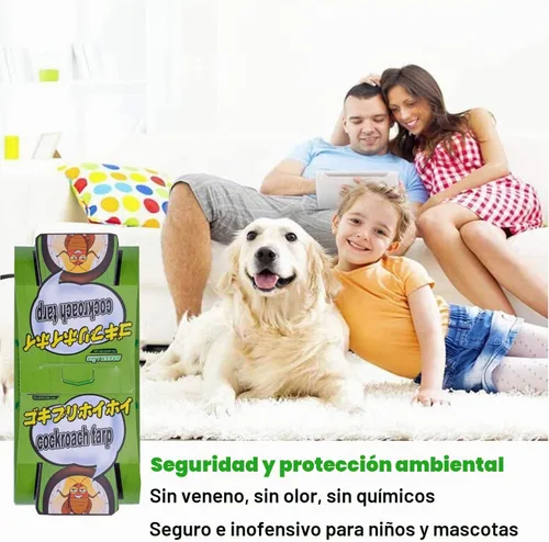 Vista 6 de Trampas para cucarachas, trampas de pegamento con cebo, trampa para cucarachas aptas para mascotas (5 unidades)