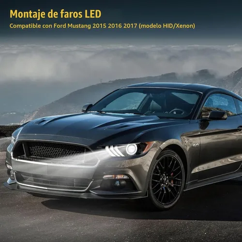 Vista 5 de Faros delanteros LED para Ford Mustang modelo HID/Xenon 2015