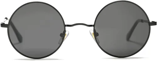 Vista 6 de PORADAY Circle Lennon - Gafas de sol polarizadas redondas retro, estilo hippie, gafas de sol de círculo pequeño