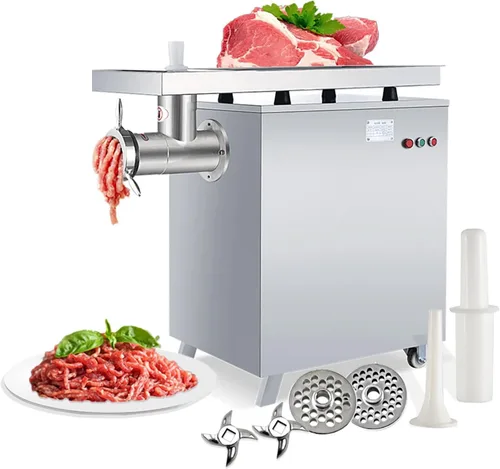 Vista 5 de CuisinSmart Picadora de carne eléctrica profesional – Picadora de acero inoxidable resistente de 3000 W – 2 cuchillas, 2 platos, relleno
