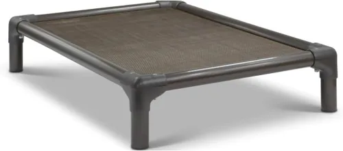 Vista 9 de Kuranda Cama elevada para perros a prueba de masticación, PVC de nogal - 30 x 20 pulgadas - Malla de Textileno Sunsure para exteriores - Abedul