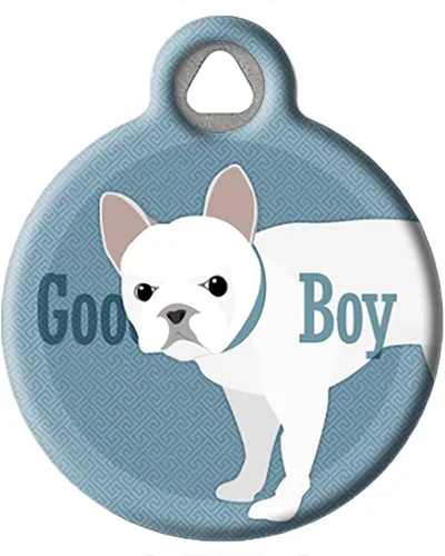 Vista 8 de Good Boy Airedale - Etiqueta de identificación personalizada para mascotas para perros y gatos, tamaño grande Airedale Good Boy