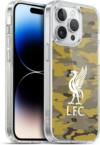 Vista 153 de Head Case Designs Funda de gel con licencia oficial del Liverpool Football Club Away Colourways Crest Camou [protección de grado militar] compatible