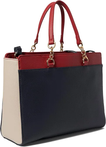 Vista 2 de Tommy Hilfiger Antonella II - Bolso convertible de PVC azul marinorojopiedra talla única Azul marinorojopiedra talla única