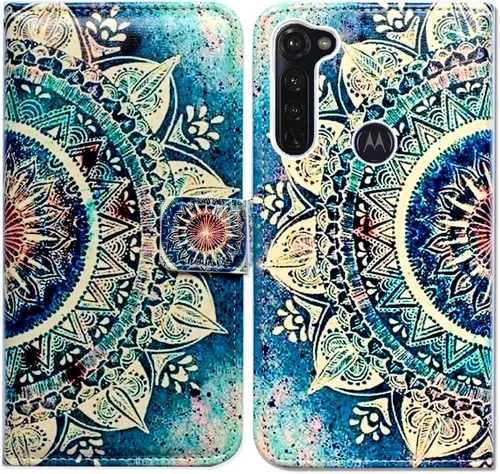 Vista 21 de Bcov Funda para Moto G Stylus/Moto G Pro, color verde pájaro negro con tarjetero y soporte para tarjeta y soporte para Motorola Moto G Stylus/Moto G