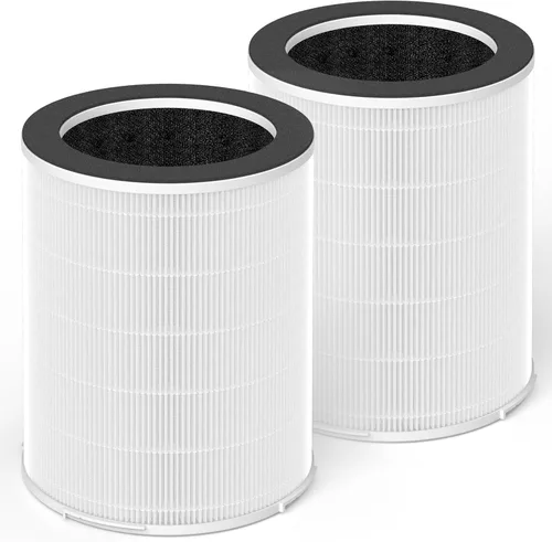 Vista 7 de Paquete de 1 filtro de repuesto KJ510B compatible con purificador Kokofit KJ510B, sistema de filtración 3 en 1