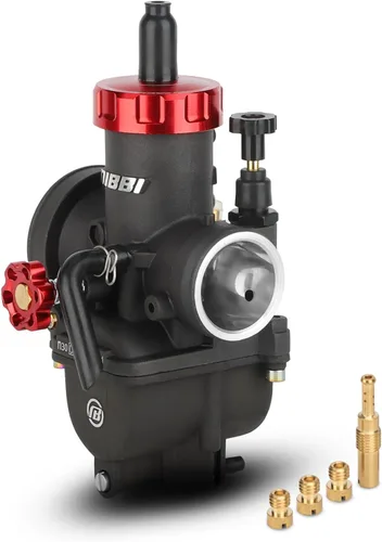 Vista 8 de NIBBI Carburador PE24,0.945 in para motor de motocicleta de 150 cc con chorros de carbohidratos – para Dirt Pit Bike Mini Bike Motocross GY6