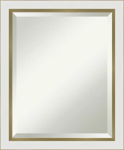 Vista 65 de Amanti Art - Espejo de baño blanco para sobre lavabo, espejo de tocador rectangular blanco de 35x45 para gabinete, marco moderno extragrande, se