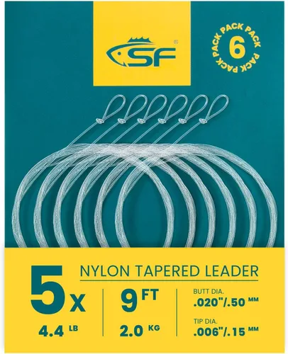 Vista 30 de SF Hand Tied Loop Fly Fishing Tapered Leader Freshwater Trout