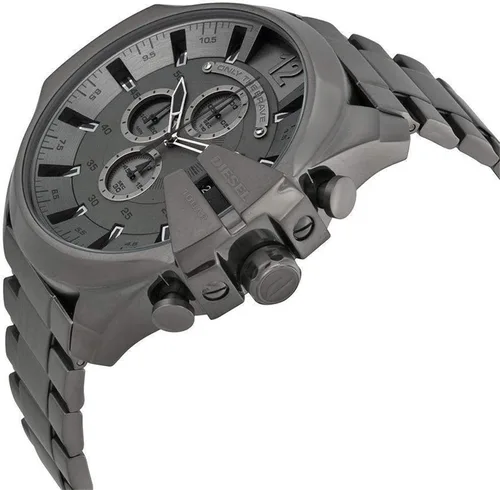 Vista 2 de Diesel Relojes Mega Chief Gunmetal gris Movimiento de cuarzo