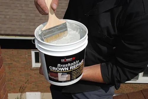 Vista 3 de ChimneyRx Brushable Crown Repair reparador de chimeneas, 1 galón