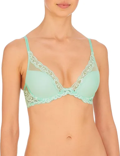 Vista 35 de Natori - Sujetador de encaje para mujer con inmersión, diseño de plumas Cafe