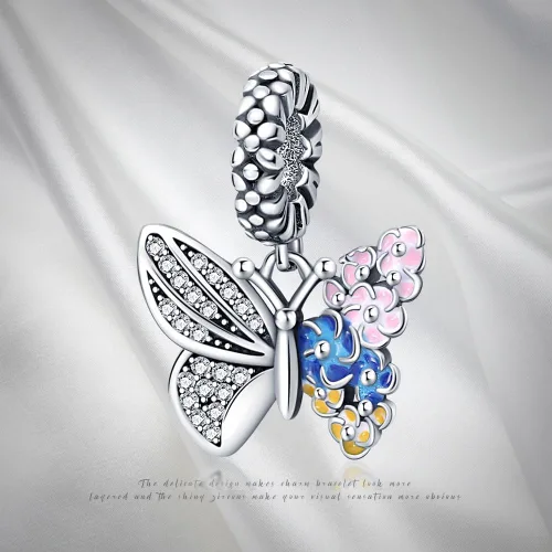 Vista 104 de LNQOBU Happy Life - Colgante para pulseras de abalorios, plata de ley 925 para mujer (con un espaciador de cuentas)