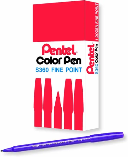 Vista 35 de Pentel Arts - Bolígrafo de color, beige, caja de 12 unidades (S360-124)