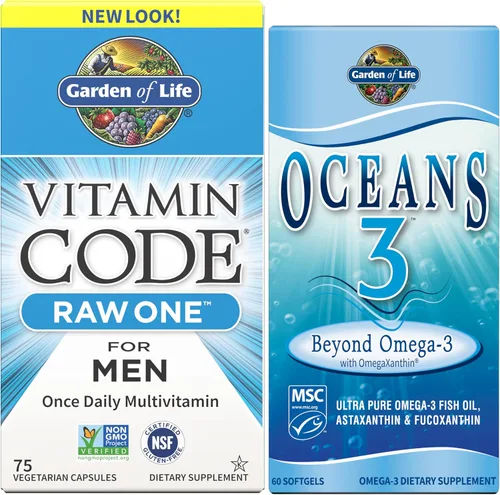 Vista 8 de Garden of Life Vitamin Code Raw One para hombres, multivitamínico una vez al día, 30 cápsulas, vitaminas para hombres de uno al día más frutas