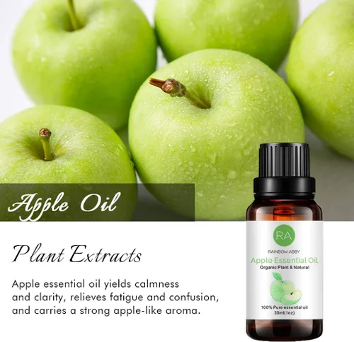 Vista 2 de Aceite esencial de manzana (1.0 fl oz), 100% puro aceite de manzana orgánico natural para difusor, masaje, cuidado de la piel, yoga