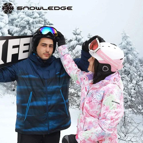 Vista 4 de Gafas de esquí para esquí, snowboard, motos de nieve para hombres, mujeres y adultos, antivaho 100% protección UV
