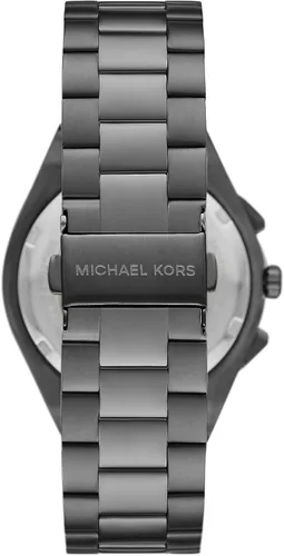 Vista 3 de Michael Kors Lennox Cronógrafo Gris Gunmetal Reloj de acero inoxidable para hombre (Modelo MK9118), Gris metálicoverde, Lennox para hombre
