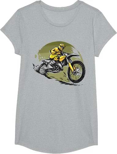 Vista 90 de Camiseta de motocross Supermotard Enduro, Negro, S