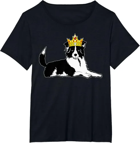 Vista 30 de Border Collie Crown - Camiseta veterinaria de piel de pastoreo de ovejas, Negro