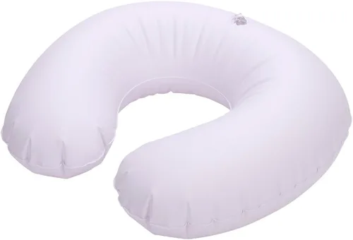 Vista 5 de PENINSULA LOVE Almohada inflable de viaje para niños, almohada ajustable en forma de U con funda lavable, espuma viscoelástica suave, soporte