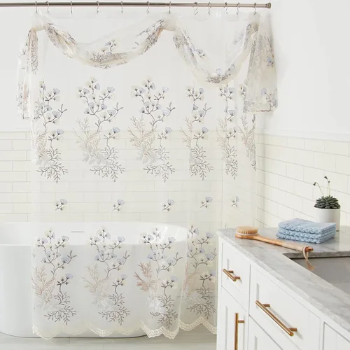 Vista 7 de Popular Bath Cortina de ducha Capri, Beige