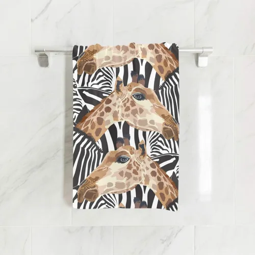 Vista 12 de senya Toallas, Toalla de mano suave con estampado animal de leopardo para baño, cocina, spa de hotel