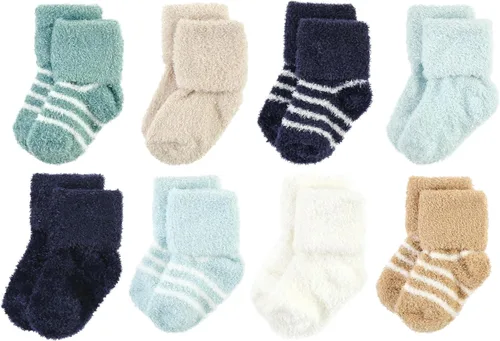 Vista 6 de Hudson Baby - Calcetines de algodón para bebés recién nacidos y Terry para niñas bebés