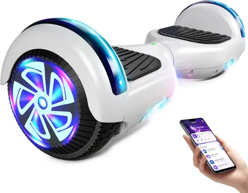 Vista 7 de CBD Hoverboard, Bluetooth 6.5" All-Terrain Off-Road Scooter with LED Lights Negro