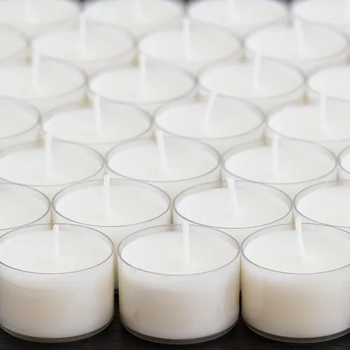 Vista 7 de Stonebriar Paquete de 24 velas de té sin perfume, de combustión larga, sin humo, de taza transparente con tiempo de combustión extendido de 8 horas