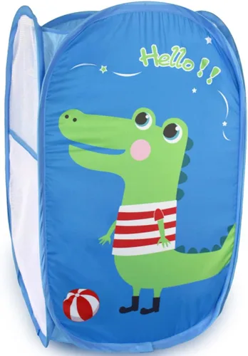 Vista 9 de Bolsa de almacenamiento de ropa sucia plegable tierna con imágenes (3)