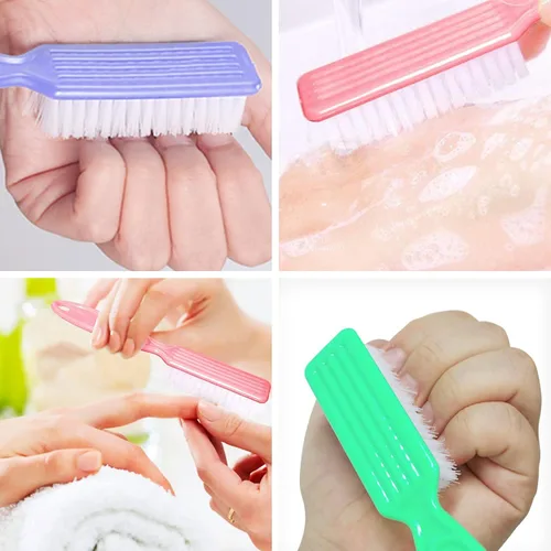 Vista 2 de HOFASON 20 cepillos de uñas con agarre de mango, cepillo limpiador de uñas de mano, herramientas de manicura, kit de cepillos de limpieza para dedos