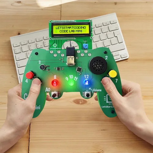 Vista 6 de Mini complemento Code Lab: arco iris LED programable de 15 píxeles. Codificación C ++ para niños de 8 a 12 años y adolescentes. Los niños y niñas