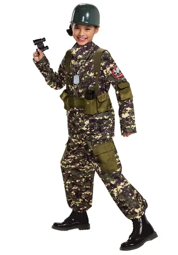 Vista 2 de Disfraz de Soldado Prestige para Niños Multicolor