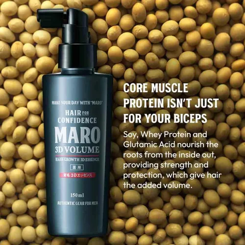Vista 3 de MARO 3D Volume Hair Growth 3D Essence - Aerosol acondicionador sin enjuague Para cabello grueso y fuerte desde las raíces 5 oz / 5.1 fl oz