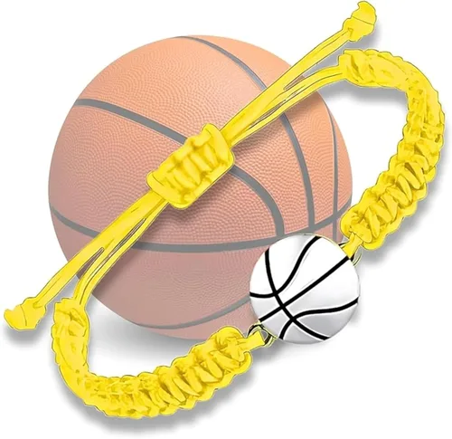 Vista 11 de Sportybella Pulsera unisex con dije de baloncesto – Pulsera de amistad ajustable con dije de baloncesto