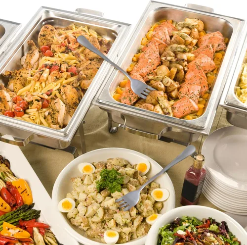 Vista 8 de Cornucopia Brands Juego de 2 tenedores para servir (2) - Elegante tenedores de servicio de primera línea, tenedores de servicio estilo buffet
